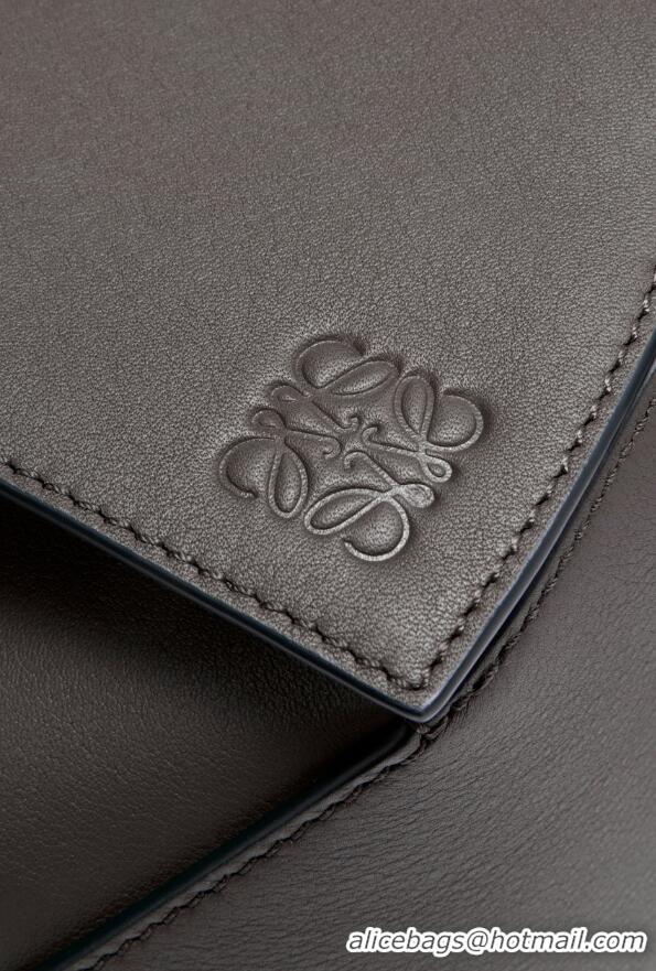 Super Quality Loewe Small Puzzle Bag in Classic Calfskin 9064 Dark Grey 2025 Top