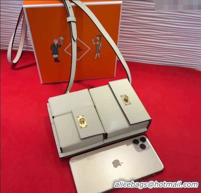 Well Crafted Hermes Kelly Multipocket To Go Pouch with Gold-Tone Hardware 18020 White 2025