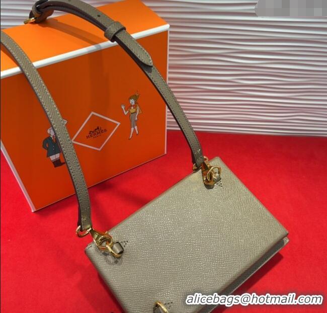 Free Shipping Hermes Kelly Multipocket To Go Pouch with Gold-Tone Hardware 18020 Grey 2025