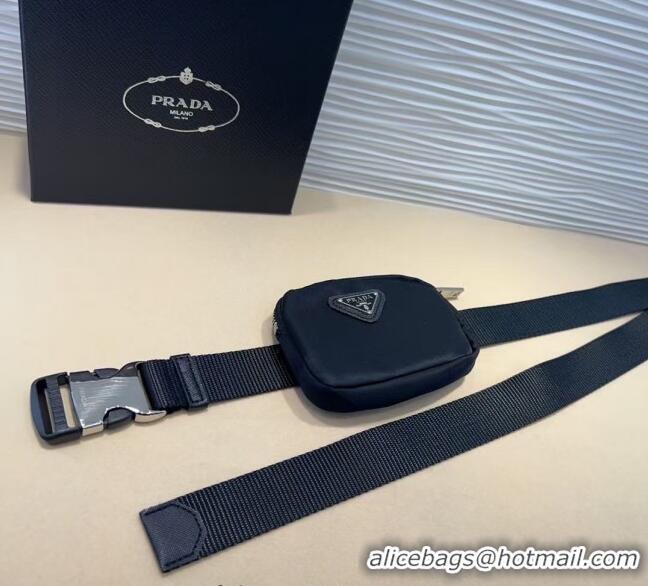 Traditional Specials Prada Nylon Pouch Belt 0618 Black 2025