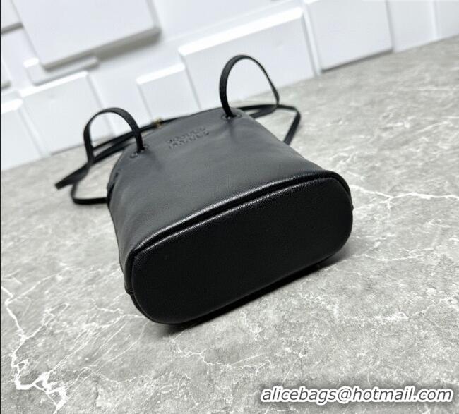 Promotional Miu Miu Nappa leather bucket mini-bag 5NF460 Black 2025