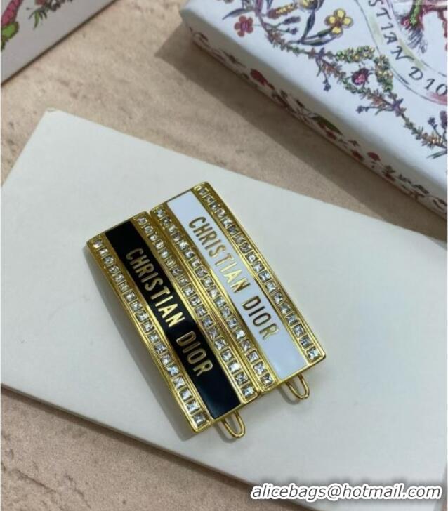 Grade Design Dior Hair Clip 0615 Black/Gold 2025