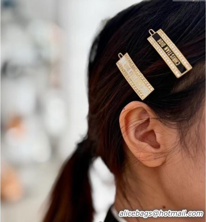 Grade Design Dior Hair Clip 0615 Black/Gold 2025