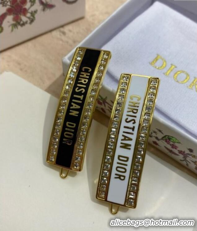 Grade Promotional Dior Hair Clip 0615 White/Gold 2025
