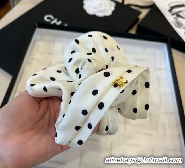 Big Discount Celine Dotted Hairring 0615 White 2025