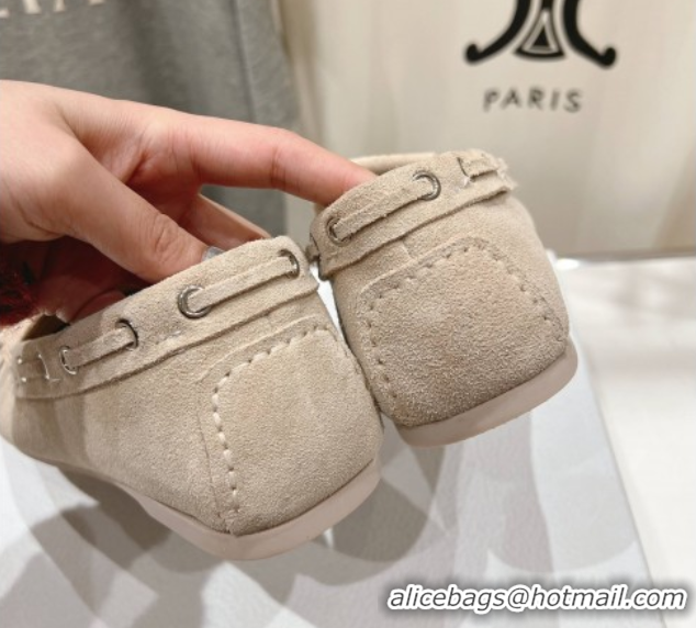 Good Looking Dior Miss Dior Street Loafers in Suede Beige 0425125