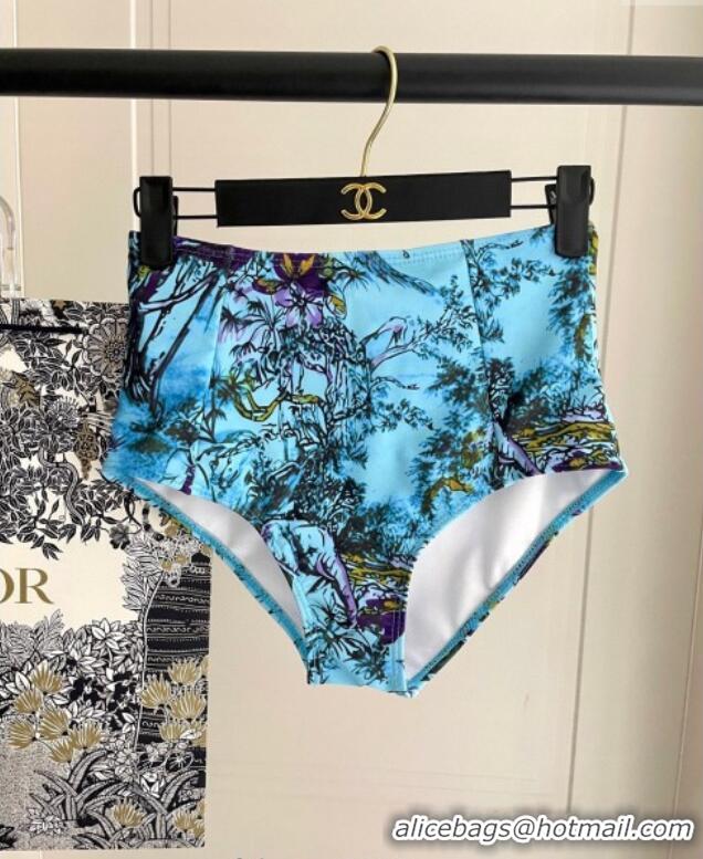 Top Quality Dior Two-Pieces Swimwear 0616 Light Blue 2025