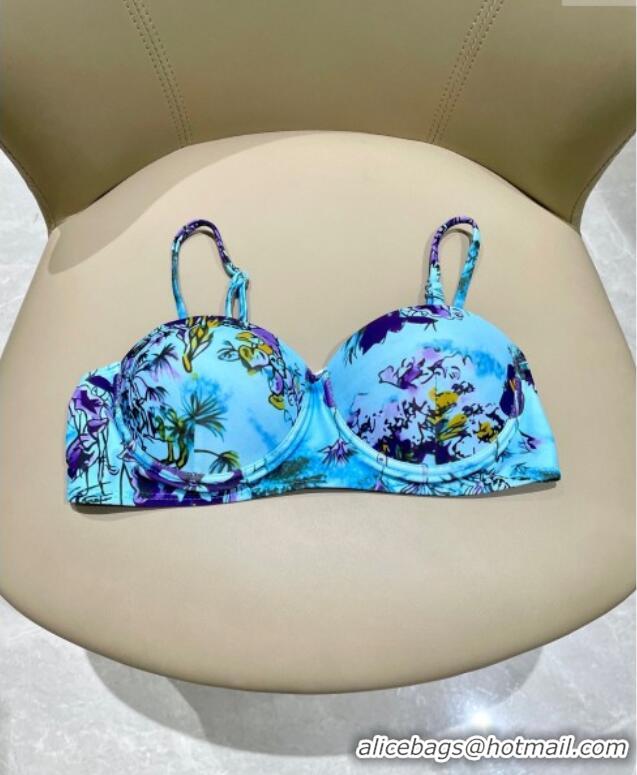 Top Quality Dior Two-Pieces Swimwear 0616 Light Blue 2025