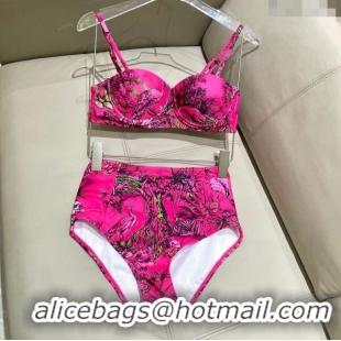 ​Affordable Price Dior Two-Pieces Swimwear 0616 Dark Pink 2025