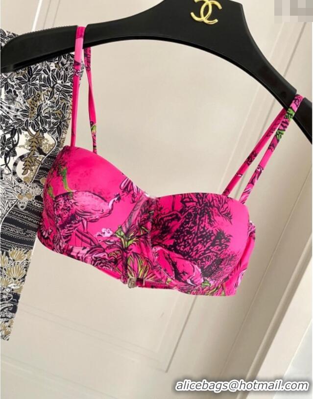 ​Affordable Price Dior Two-Pieces Swimwear 0616 Dark Pink 2025