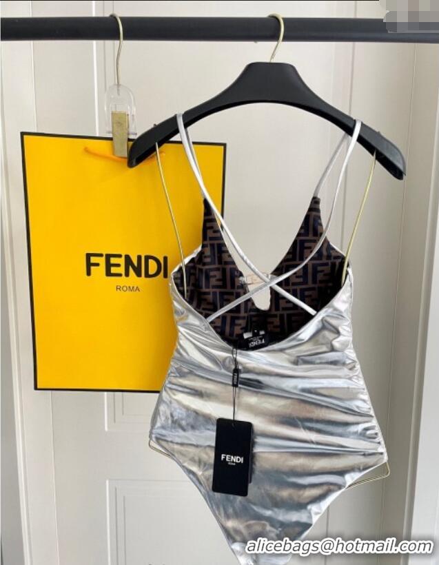 ​Grade Design Fendi Reversible One-Piece Swimwear 0616 Silver/Brown 2025
