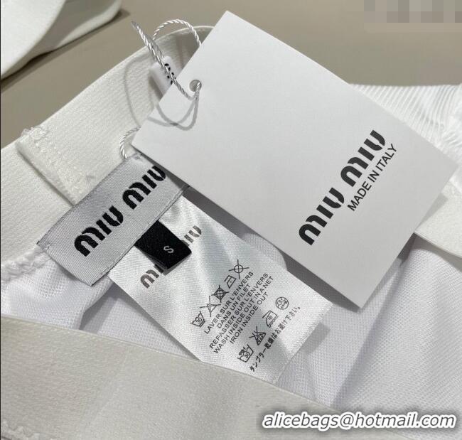 Famous Brand Miu Miu Knit Two-Pieces Swimwear 0616 White 2025