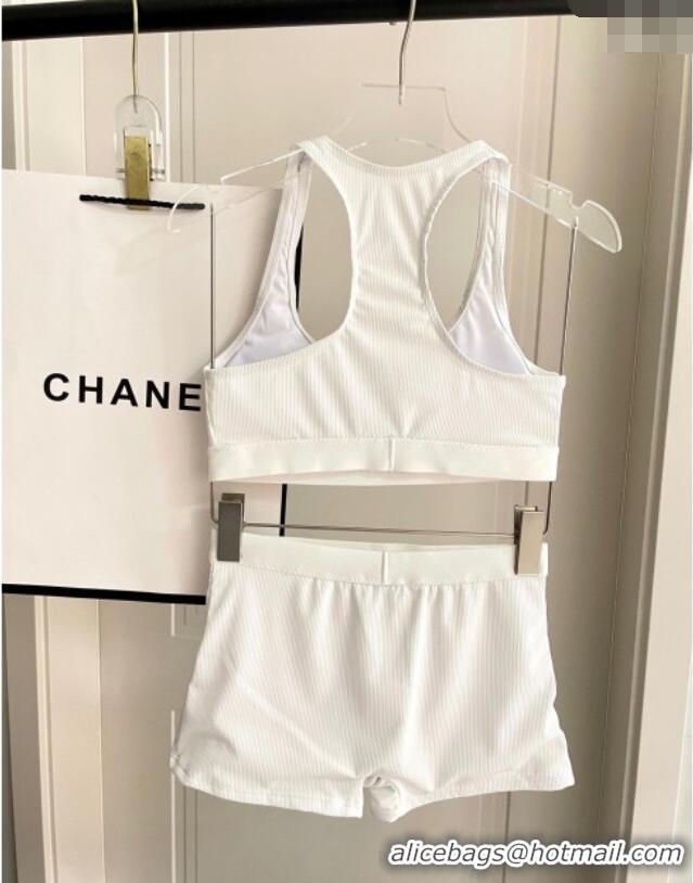 Famous Brand Miu Miu Knit Two-Pieces Swimwear 0616 White 2025