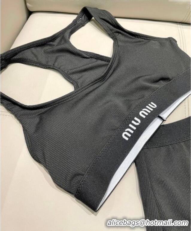​Well Crafted Miu Miu Knit Two-Pieces Swimwear 0616 Black 2025