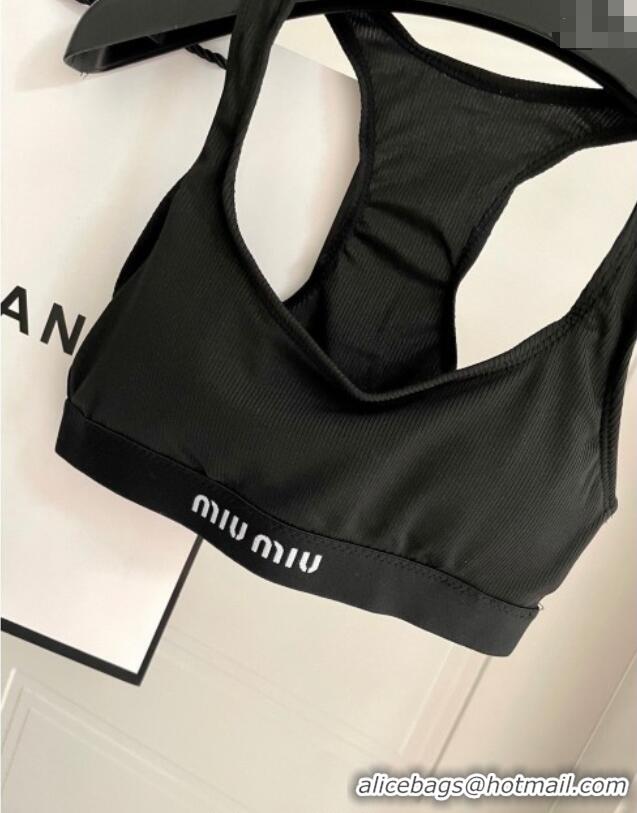 ​Well Crafted Miu Miu Knit Two-Pieces Swimwear 0616 Black 2025