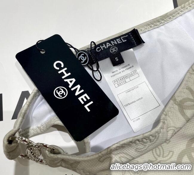 ​Promotional Chanel Two-Pieces Swimwear 0616 Light Beige 2025
