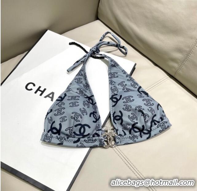 Famous Brand Chanel Two-Pieces Swimwear 0616 Dark Grey 2025
