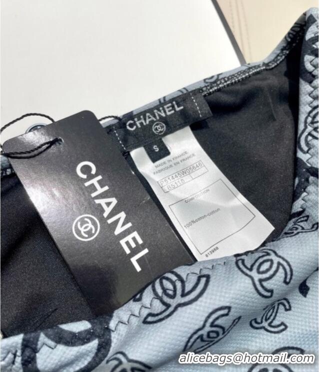 Famous Brand Chanel Two-Pieces Swimwear 0616 Dark Grey 2025
