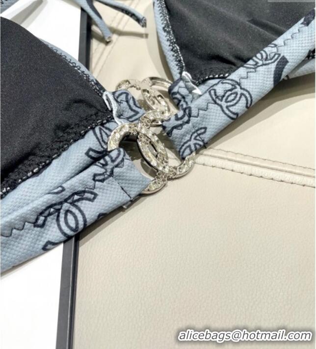 Famous Brand Chanel Two-Pieces Swimwear 0616 Dark Grey 2025