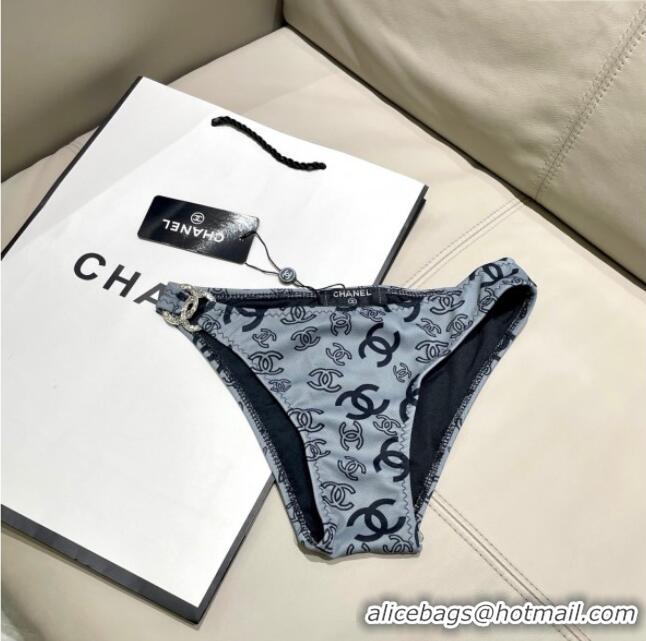 Famous Brand Chanel Two-Pieces Swimwear 0616 Dark Grey 2025