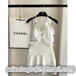 Traditional Discount Chanel Dress Swimwear 0616 White 2025