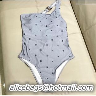 Affordable Price Chanel One-Piece Swimwear with CC 0616 Allover Grey 2025