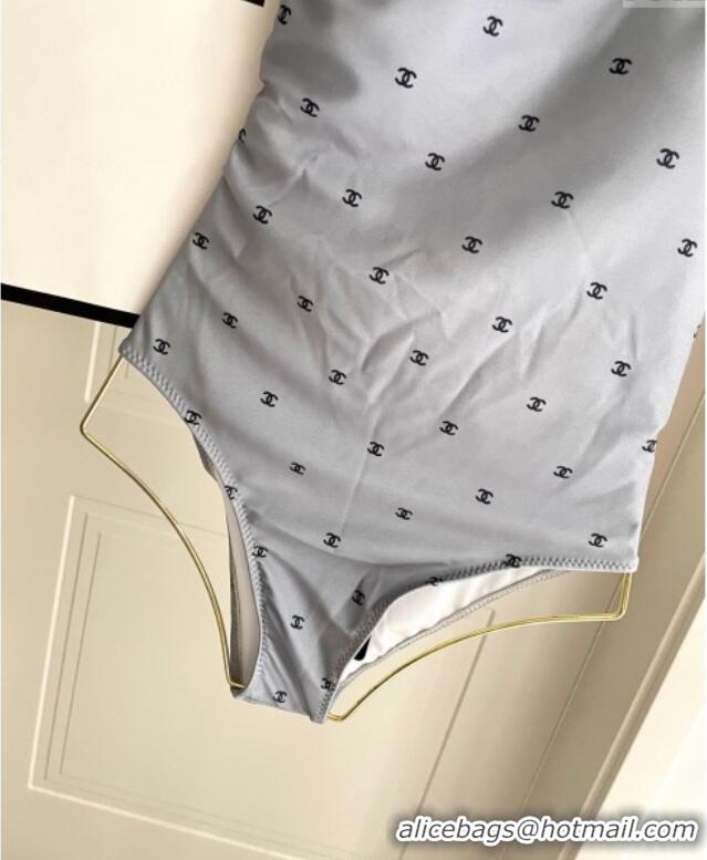 Affordable Price Chanel One-Piece Swimwear with CC 0616 Allover Grey 2025