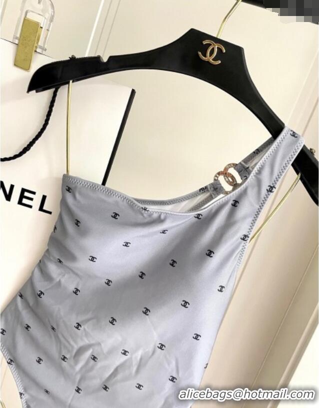 Affordable Price Chanel One-Piece Swimwear with CC 0616 Allover Grey 2025