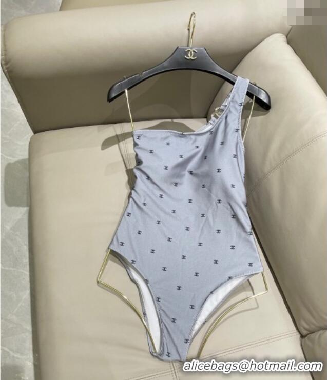 Affordable Price Chanel One-Piece Swimwear with CC 0616 Allover Grey 2025