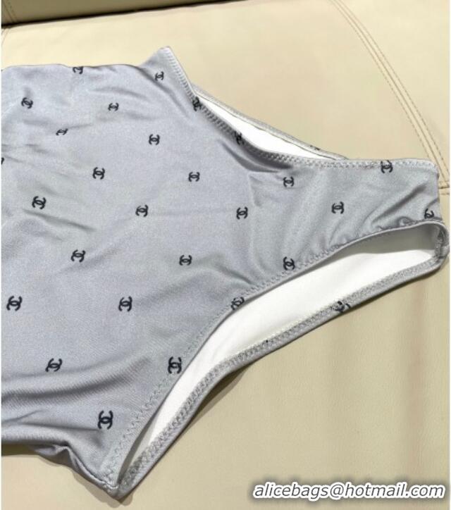 Affordable Price Chanel One-Piece Swimwear with CC 0616 Allover Grey 2025