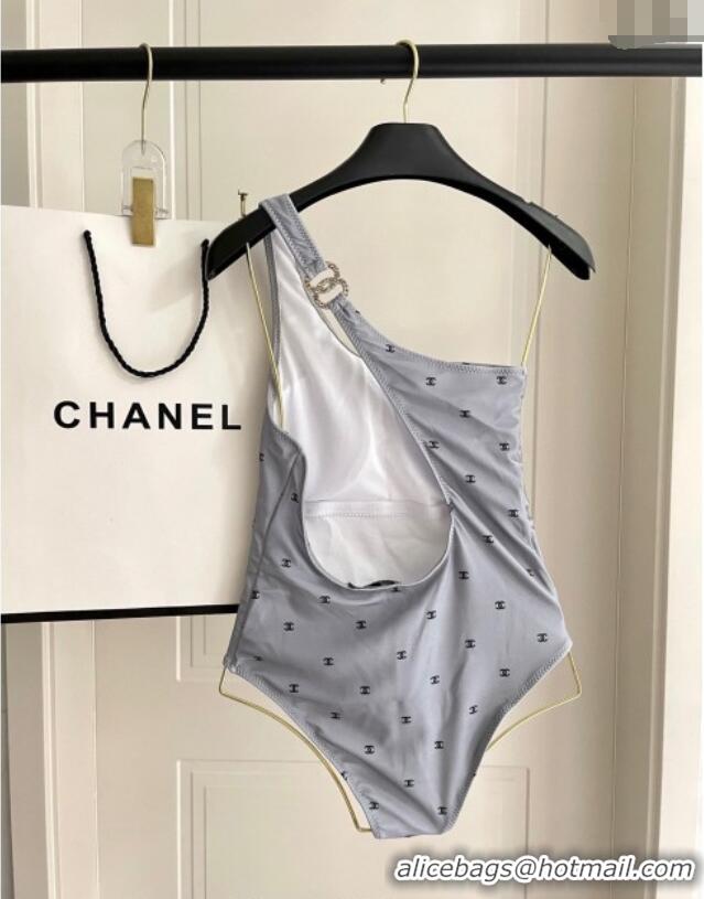 Affordable Price Chanel One-Piece Swimwear with CC 0616 Allover Grey 2025