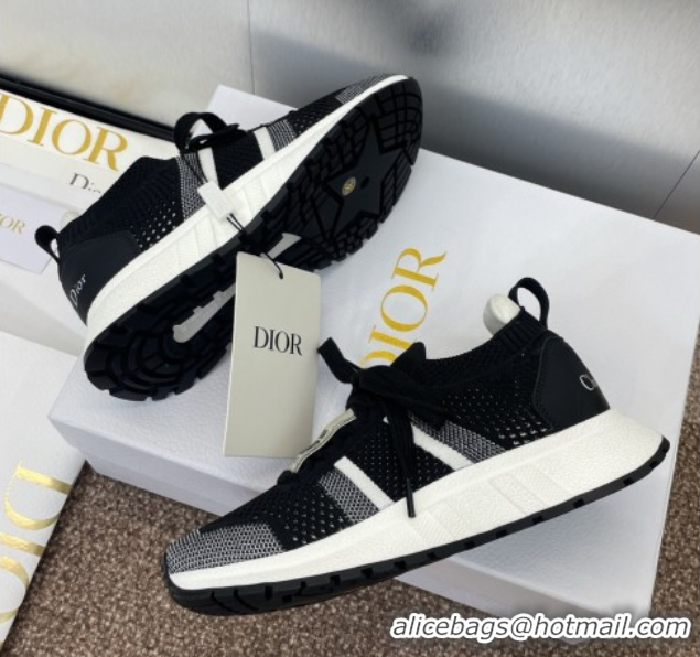 Buy Luxury Dior Run'n'Dior Sneakers in Technical Mesh Black 0605031