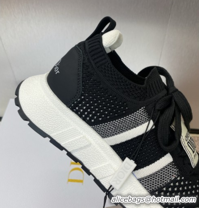 Buy Luxury Dior Run'n'Dior Sneakers in Technical Mesh Black 0605031