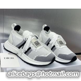 Popular Style Dior Run'n'Dior Sneakers in Technical Mesh White/Black 0605032