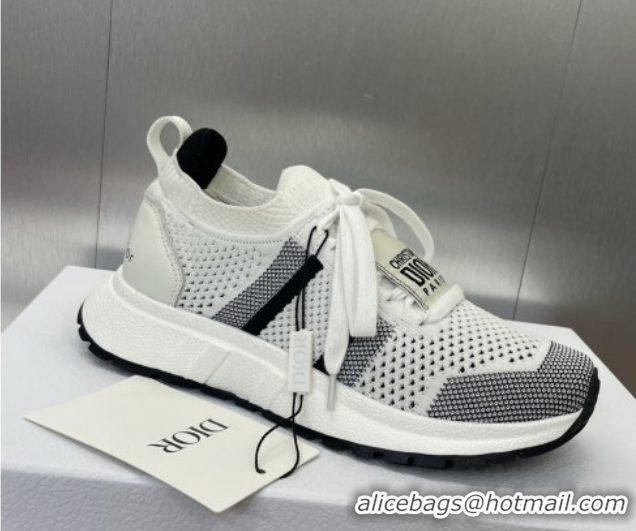 Popular Style Dior Run'n'Dior Sneakers in Technical Mesh White/Black 0605032