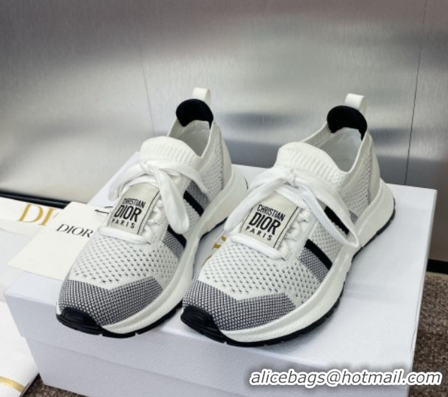 Popular Style Dior Run'n'Dior Sneakers in Technical Mesh White/Black 0605032