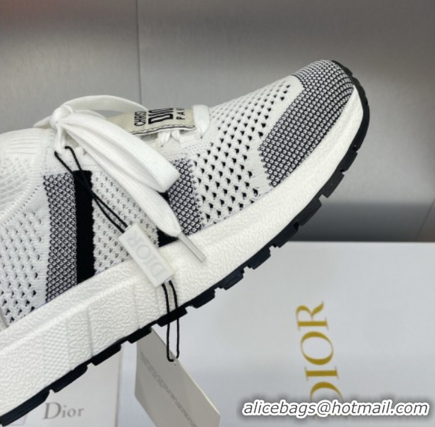 Popular Style Dior Run'n'Dior Sneakers in Technical Mesh White/Black 0605032