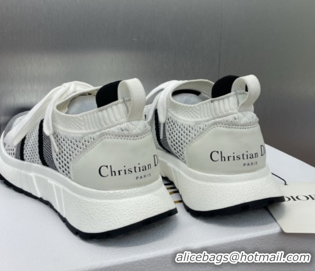 Popular Style Dior Run'n'Dior Sneakers in Technical Mesh White/Black 0605032