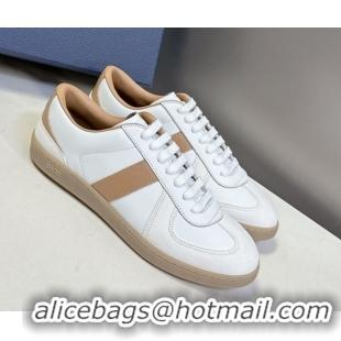 Unique Style Dior B01 Matchpoint Sneakers in Calfskin and Suede Cognac Brown/White 0605035