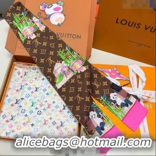 Promotional Louis Vuitton Vivienne Silk Bandeau Scarf 8x120cm M00492 2025