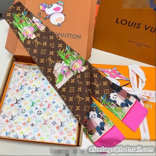 Promotional Louis Vuitton Vivienne Silk Bandeau Scarf 8x120cm M00492 2025