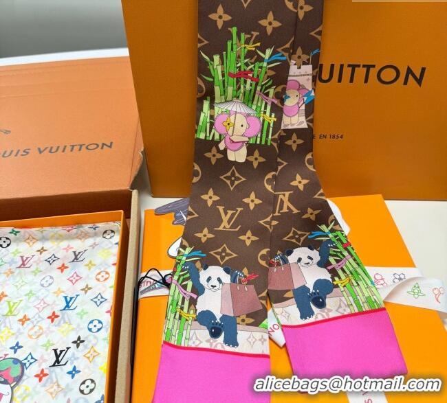 Promotional Louis Vuitton Vivienne Silk Bandeau Scarf 8x120cm M00492 2025