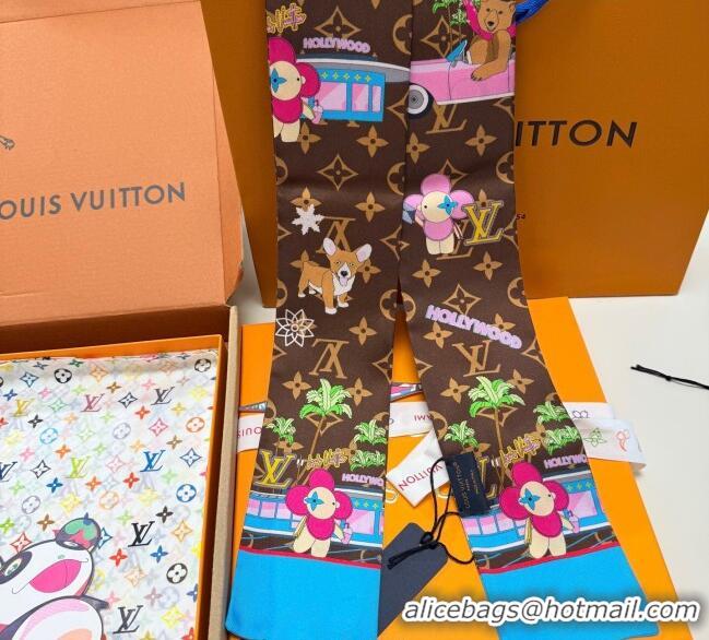 Top Quality Louis Vuitton Vivienne Silk Bandeau Scarf 8x120cm M00492 2025