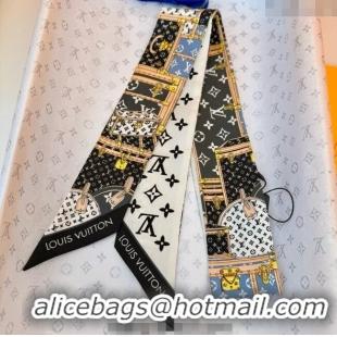 Buy Cheap Louis Vuitton Let's Go BB Silk Bandeau Scarf 6x120cm M76442 Black 2025