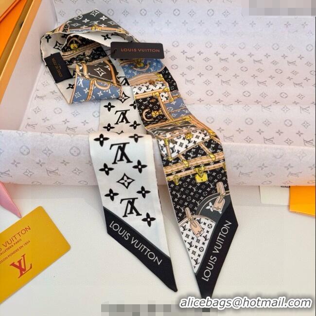 Buy Cheap Louis Vuitton Let's Go BB Silk Bandeau Scarf 6x120cm M76442 Black 2025
