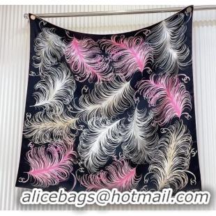 Buy Discount Chanel Silk Square Scarf 90x90cm AAA934 Black 2025