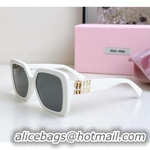 Low Cost Miu Miu Sunglasses MU10YS White 2025