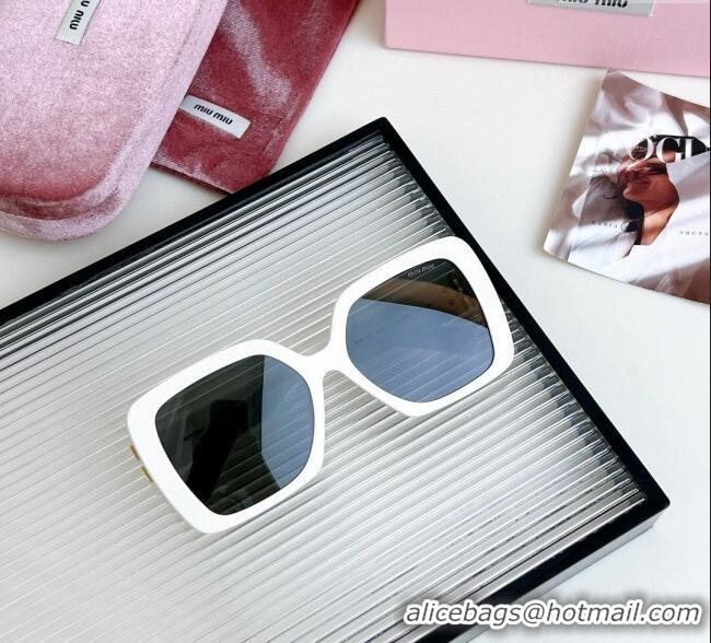 Low Cost Miu Miu Sunglasses MU10YS White 2025