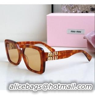 New Release Creation Miu Miu Sunglasses MU10YS Brown 2025