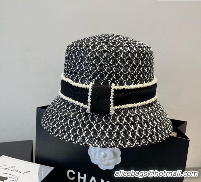 Buy Inexpensive Chanel Mesh Bucket Hat 0617 Black/White 2025